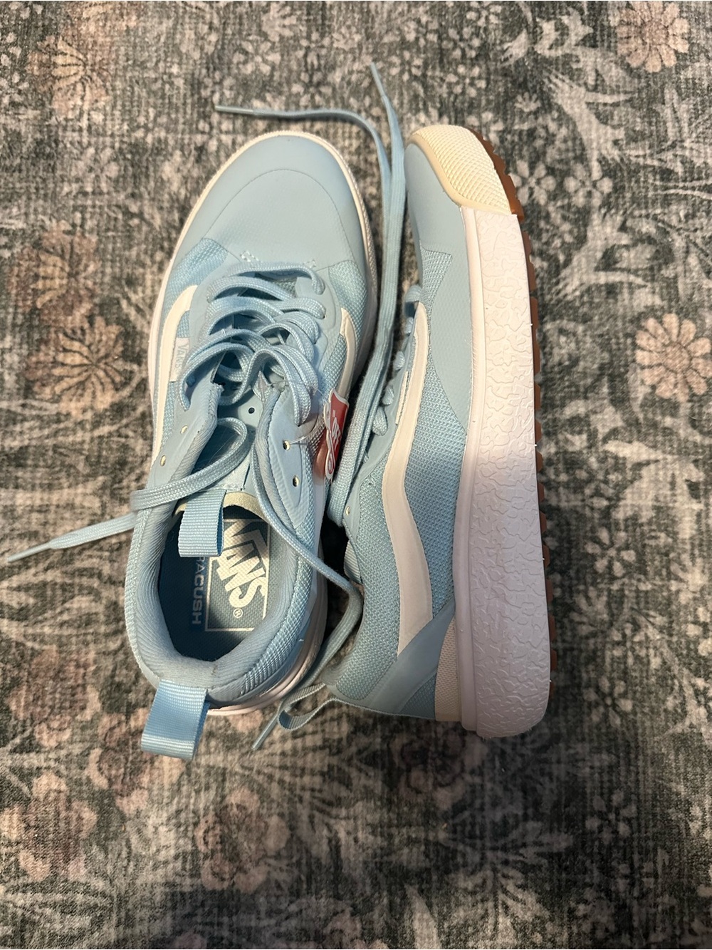 Vans Light Blue and White Women's Ultrarange Sneakers